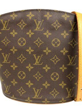 Louis Vuitton Drouot Shoulder Bag Brown Canvas Monogram